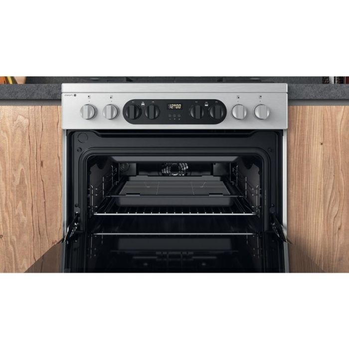 Hotpoint HD67G8CCX Dual Fuel Cooker