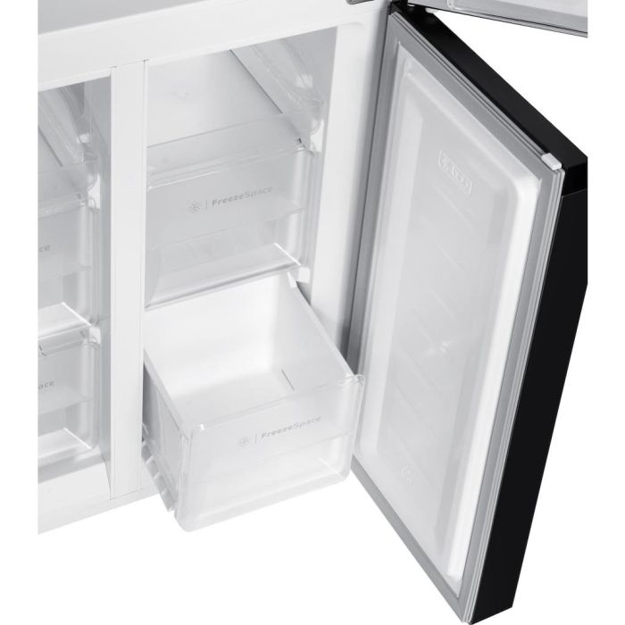 Indesit Push&Go INGF 6421 XP4UK Total No Frost 4 Door American Fridge Freezer - Inox