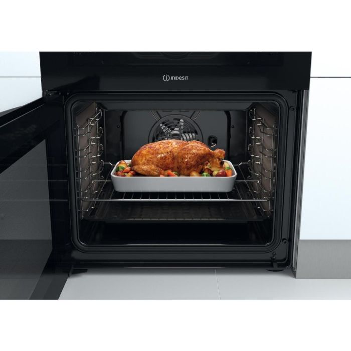 Indesit ID67V9HCX/UK Double Cooker - inox