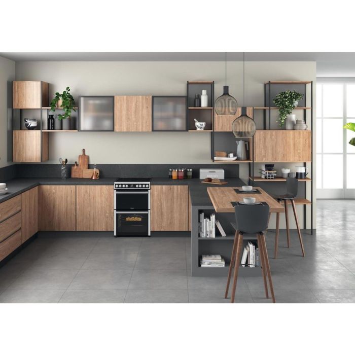 Hotpoint HDM67V8D2CX/UK Electric Double Cooker - Inox