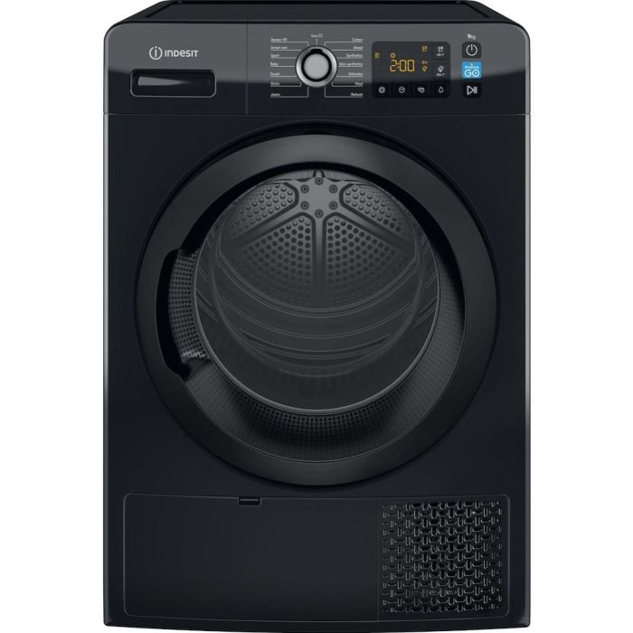 Indesit YT M11 92B X UK 9kg Freestanding Heat Pump Tumble Dryer - Black