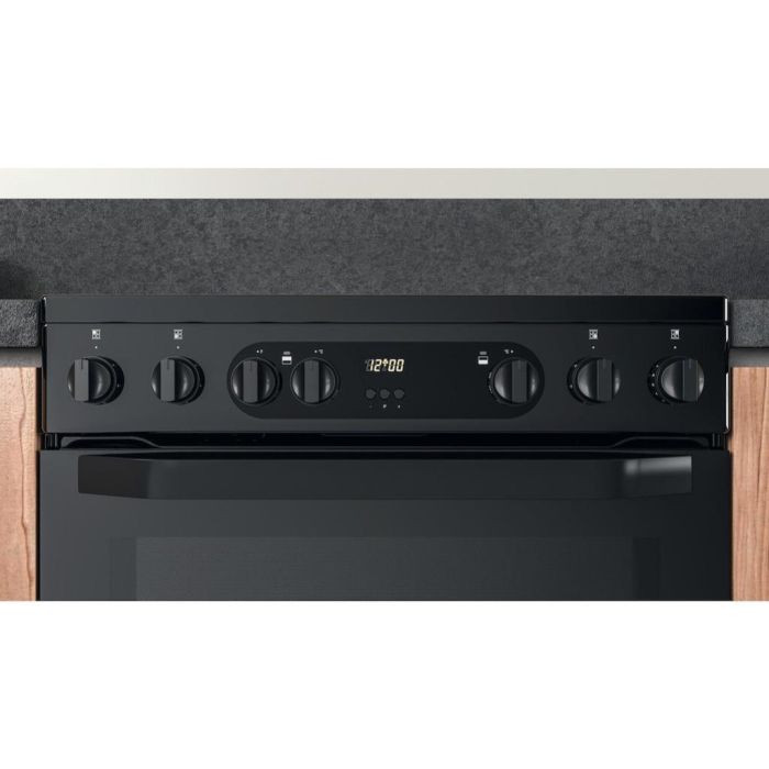Hotpoint HDM67V9CMB/UK Electric Ceramic Double Cooker - Black