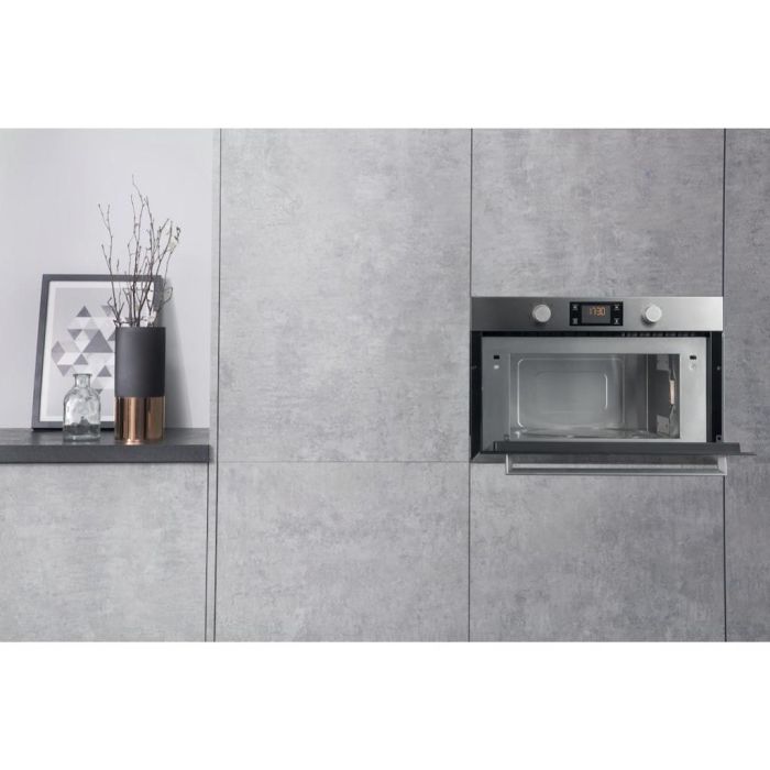 Hotpoint MD 344 IX H Built-In Microwave - Stainless Steel