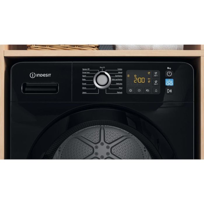 Indesit YT M11 82B X UK 8kg Freestanding Heat Pump Tumble Dryer - Black