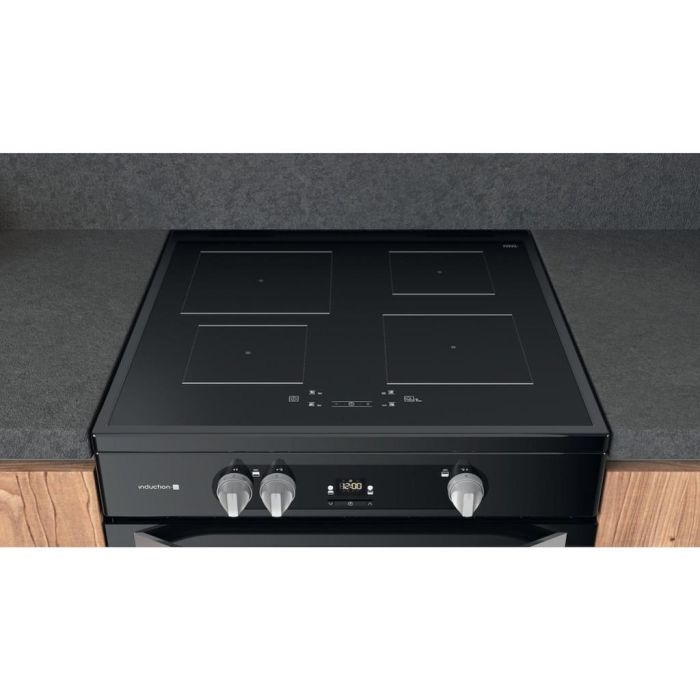 Hotpoint HDM67I9H2CB/U Double Electric 60cm Cooker - Black