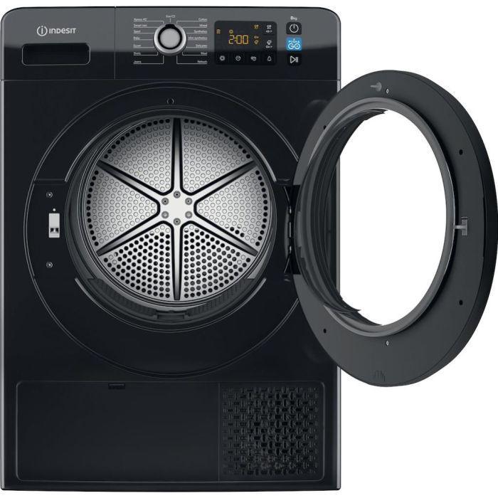 Indesit YT M11 82B X UK 8kg Freestanding Heat Pump Tumble Dryer - Black
