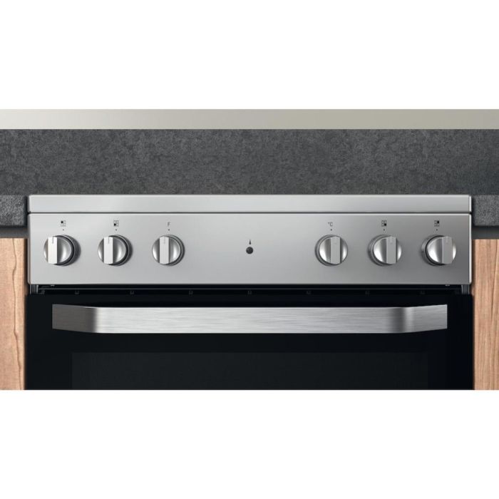 Hotpoint HS67V5KHX Freestanding Electric Cooker - Inox