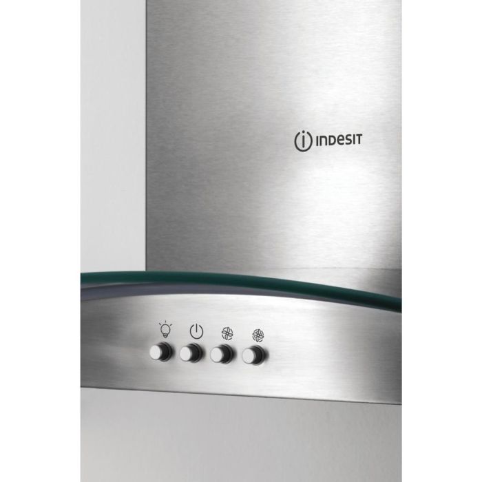 Indesit IHGC 6.5 LM X Cooker Hood - Stainless Steel