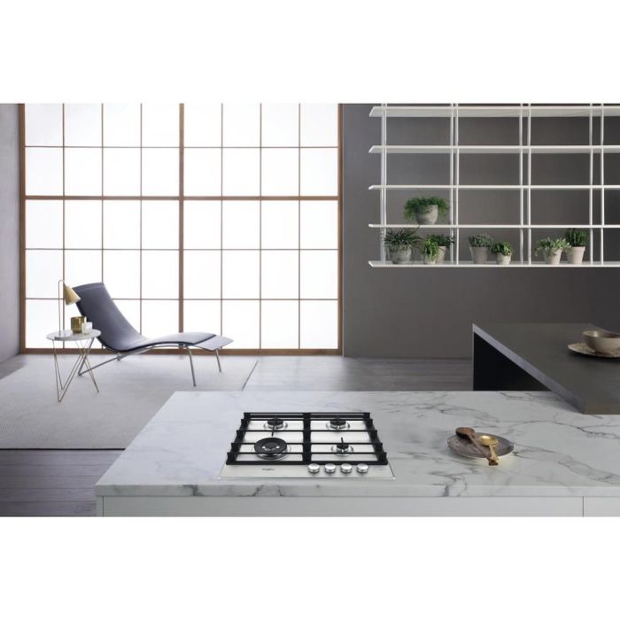Whirlpool GMWL628IXL Gas Hob 4 Burners - Inox