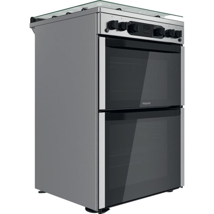 Hotpoint HDM67G0CCX/UK 60cm Double Gas Cooker - Inox