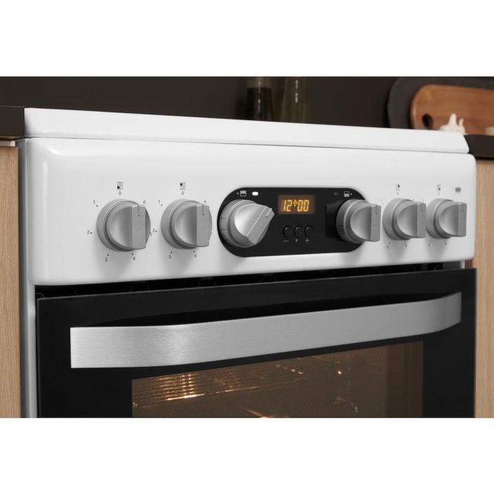 Hotpoint HD5V93CCW/UK Electric Freestanding Double Cooker - White