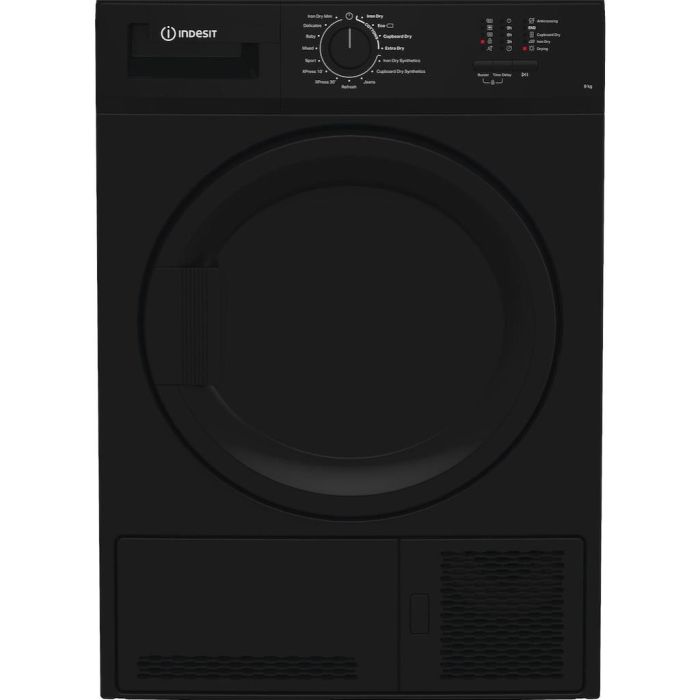 Indesit CYDC82BBGLUK 8kg Condenser Tumble Dryer - Black