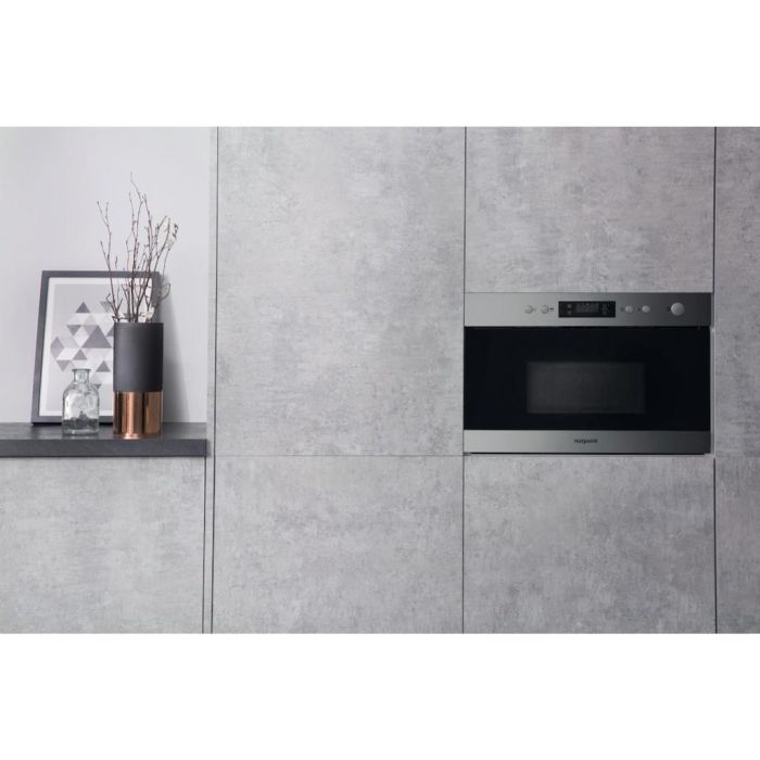 Hotpoint MN 314 IX H Built-In Microwave - Stainless Steel