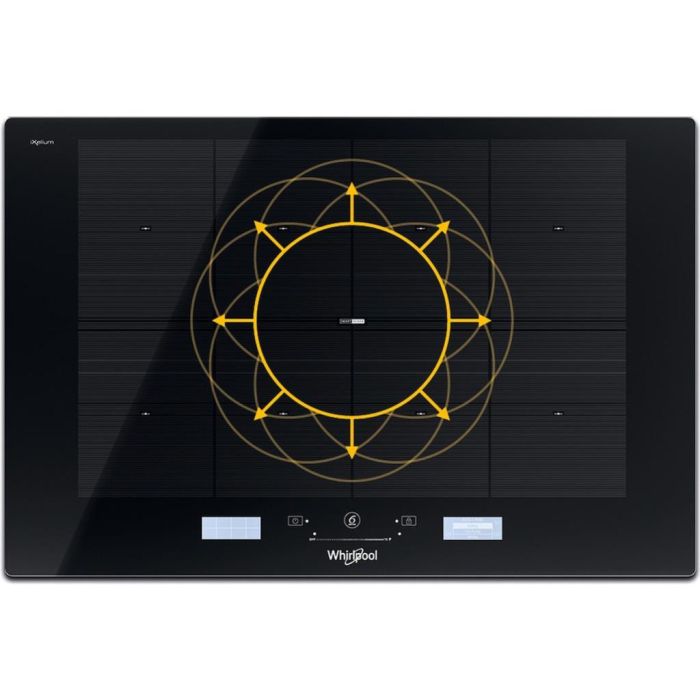 Whirlpool SMP 778 C/NE/IXL SmartCook Induction Hob 8 Zone 75cm - Black