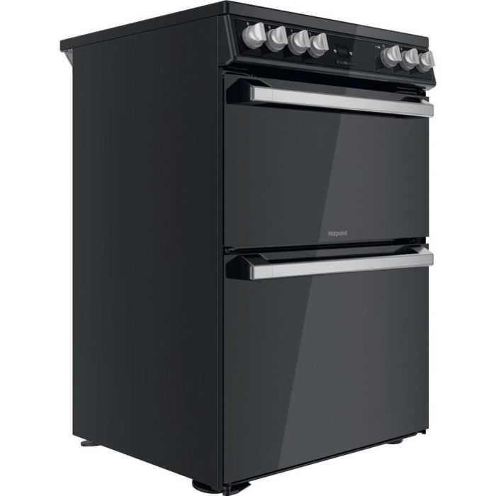 Hotpoint HDT67V9H2CB/UK Ceramic Double Cooker - Black