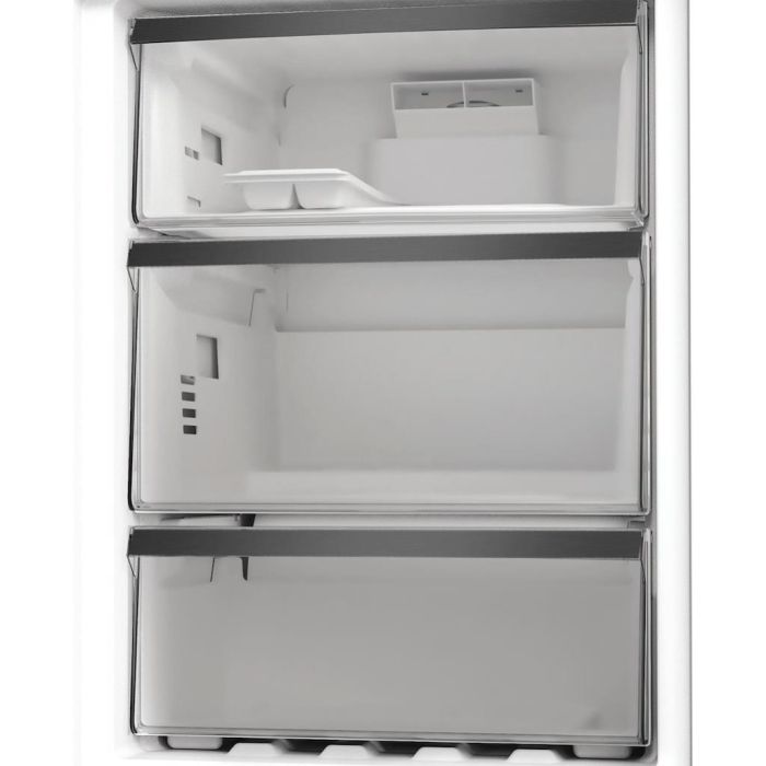 Whirlpool WHK 26403 XBR6UK Dual No Frost 70/30 Fridge Freezer with Fresh Lock - Dark Inox