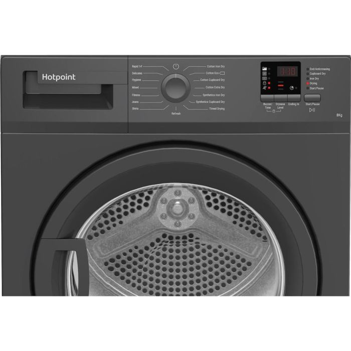 Hotpoint CHDC82GGGDUK 8kg Condenser Tumble Dryer - Graphite