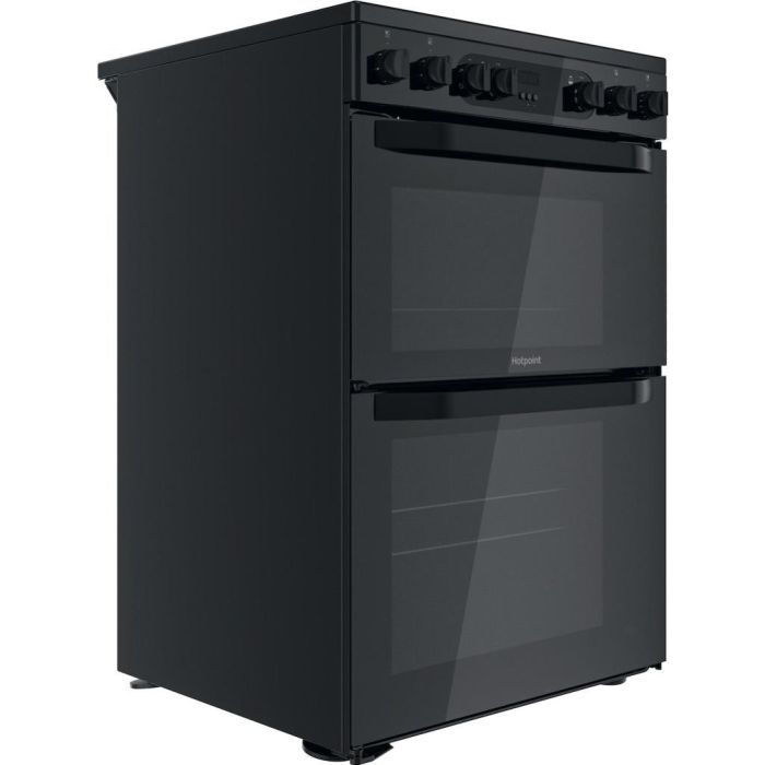 Hotpoint HDM67V9CMB/UK Electric Ceramic Double Cooker - Black
