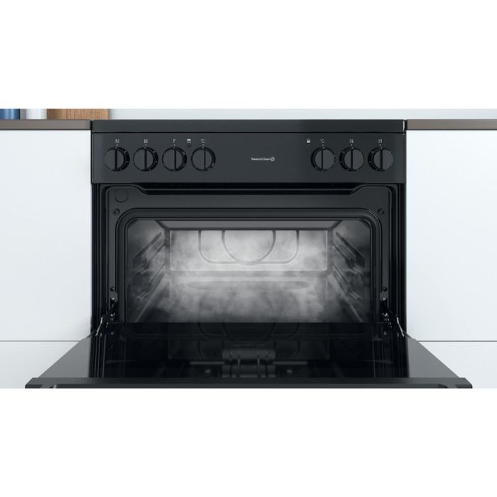 Indesit ID67V9KMB/UK Double Cooker - Black