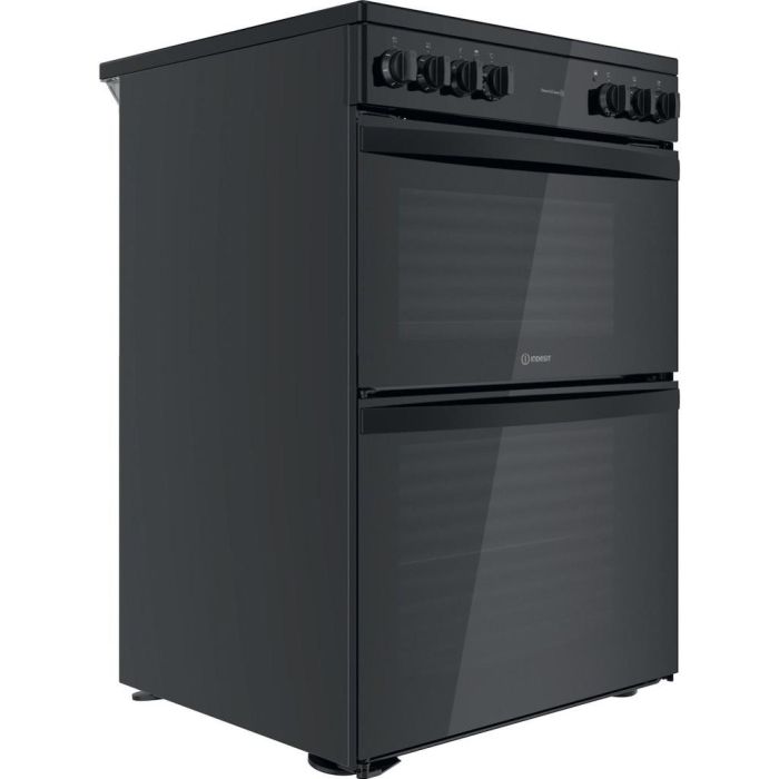 Indesit ID67V9KMB/UK Double Cooker - Black