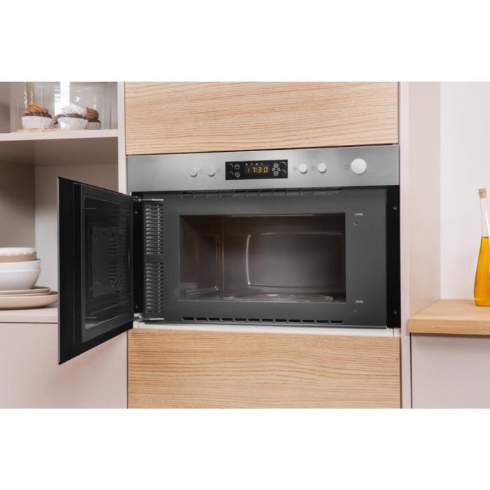 Indesit MWI 3213 IX Built-In Microwave in Stainless Steel