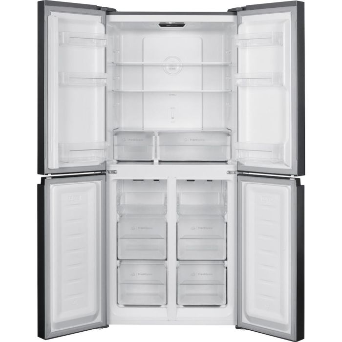 Indesit Push&Go INGF 6421 XP4UK Total No Frost 4 Door American Fridge Freezer - Inox