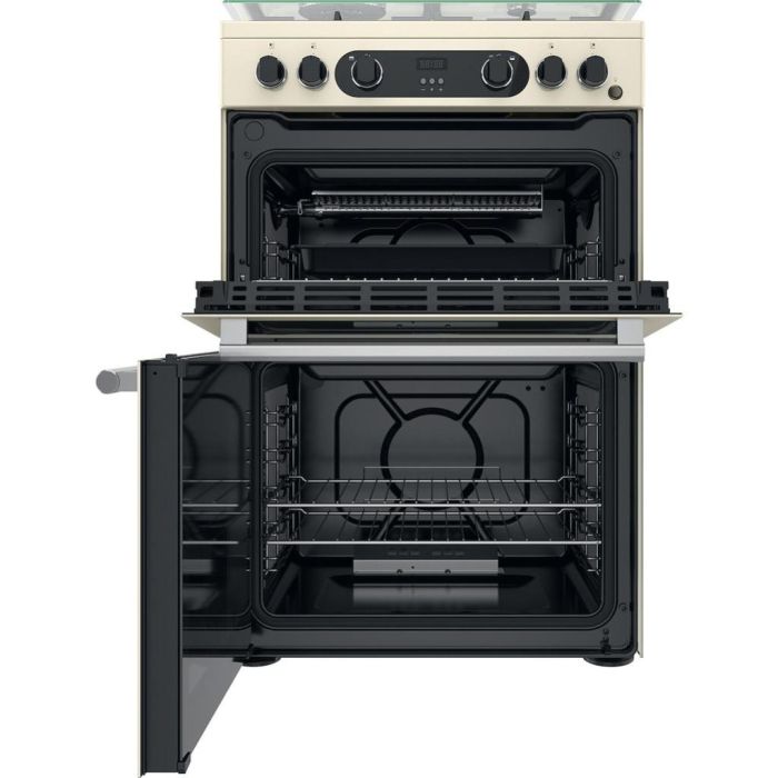Hotpoint CD67G0C2CJ/UK Gas Cooker 60cm Double Oven - Jasmine
