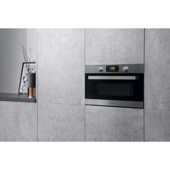 Hotpoint MD 344 IX H Built-In Microwave - Stainless Steel