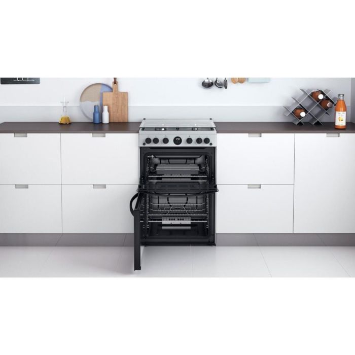 Indesit ID67G0MCX/UK Double Cooker - Inox