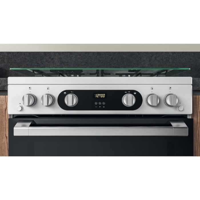 Hotpoint HD67G02CCW/UK Double Cooker - White