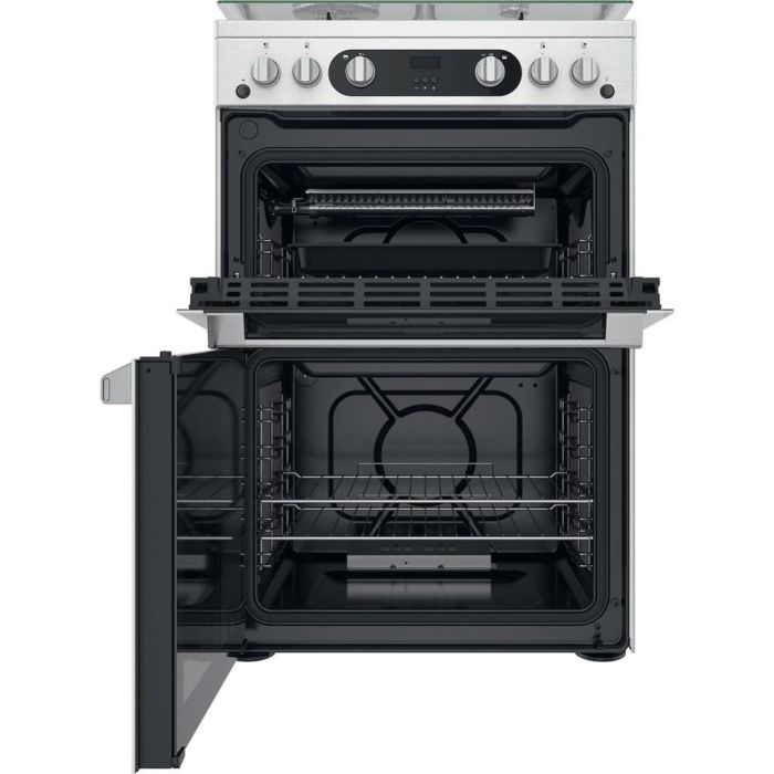 Hotpoint HDM67G0C2CX/U Double Cooker - Inox