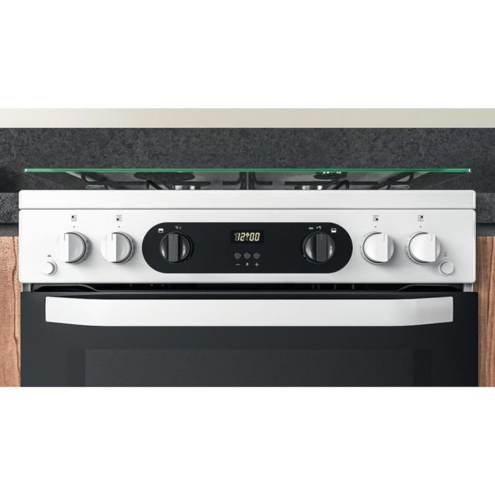 Hotpoint HDM67G0CCW/UK Double Cooker - White