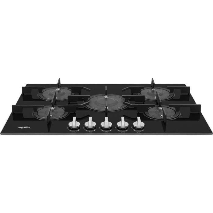 Whirlpool POW 75D2/NB Gas Hob 5 Burners 75cm - Black
