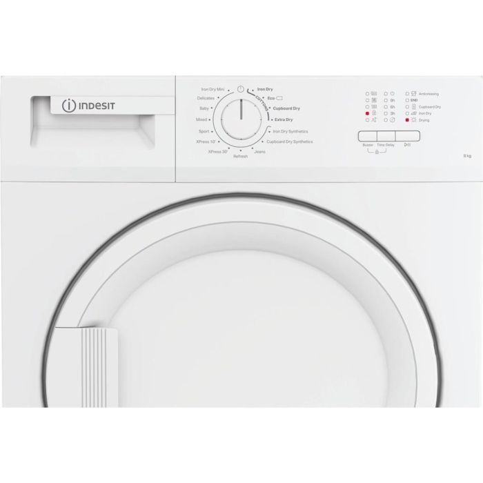 Indesit CYDC82WWGLUK 8kg Condenser Tumble Dryer - White