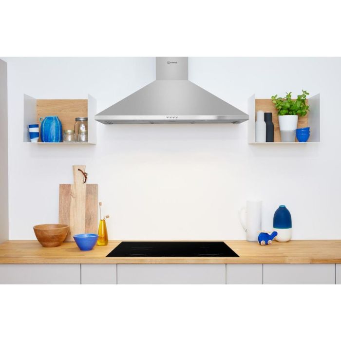 Indesit IHPC 9.5 LM X Cooker Hood - Silver