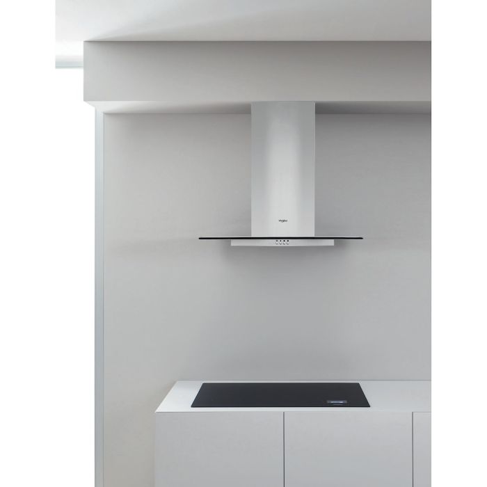 Whirlpool WHFG 64 F LM X Wall Mounted Cooker Hood - Silver