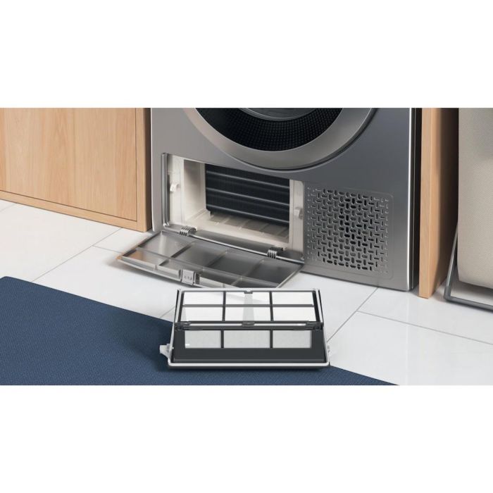 Indesit YT M11 82SS X UK 8kg Freestanding Heat Pump Tumble Dryer – Silver