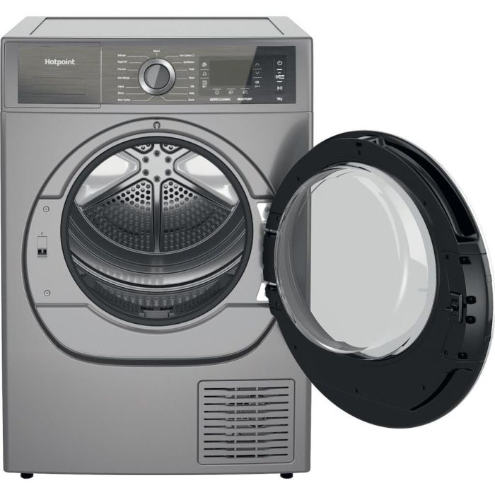 Hotpoint H8 D94SB UK Freestanding 9kg Heat Pump Tumble Dryer - Silver