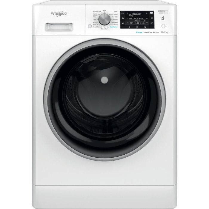 Whirlpool FFWDD 1074489 BSV UK Freestanding 10+7kg Washer Dryer