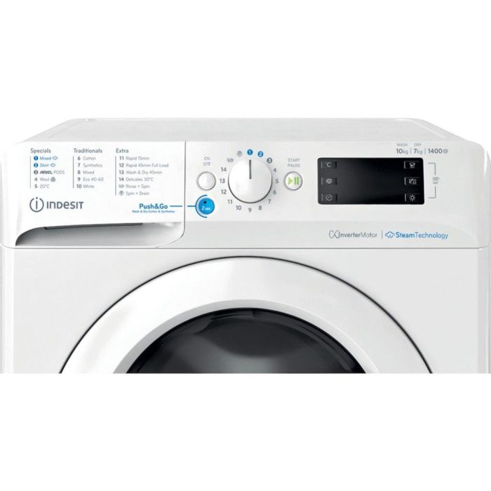 Indesit BDE 107436 WV UK Freestanding 10+7kg Washer Dryer - White