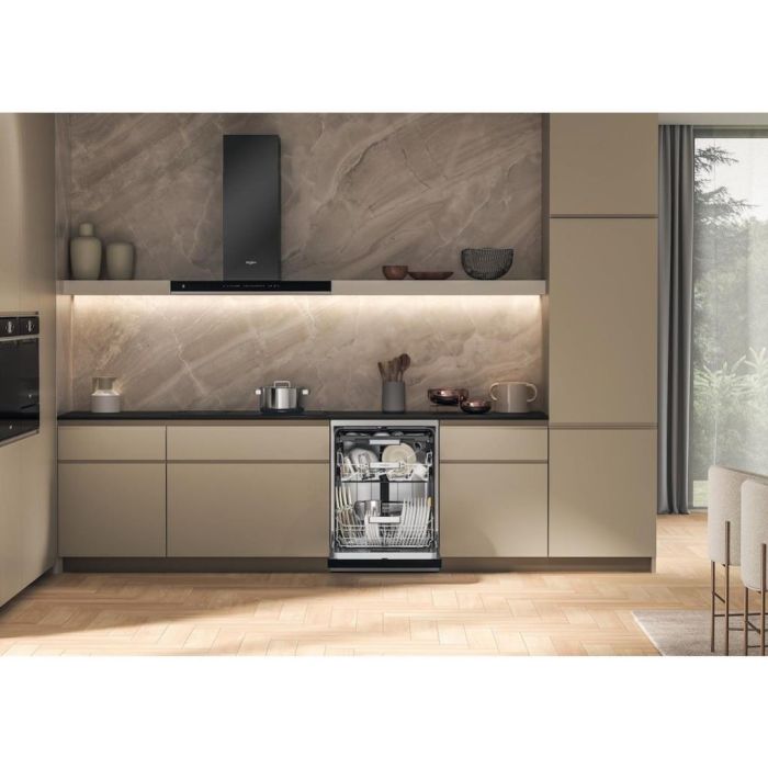 Whirlpool W7F HS51 X UK Freestanding Dishwasher- Stainless Steel