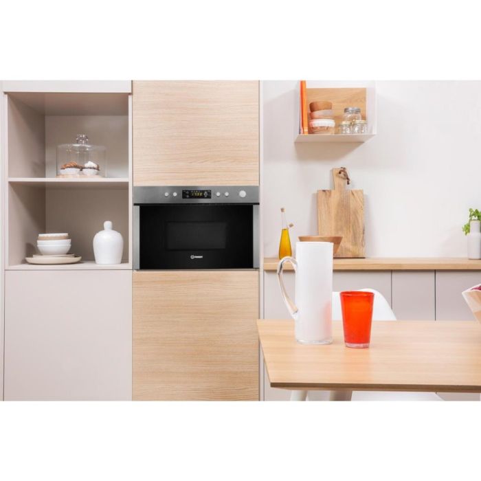 Indesit MWI 3213 IX Built-In Microwave in Stainless Steel