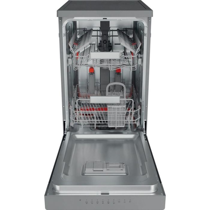 Hotpoint HSFO 3T223 W X UK N Slimline Dishwasher - Stainless Steel
