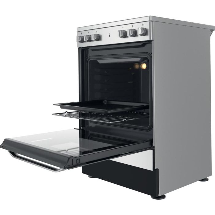 Hotpoint HS67V5KHX Freestanding Electric Cooker - Inox