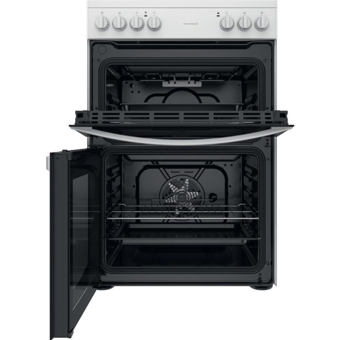 Indesit ID67V9KMW/UK Double Cooker - White