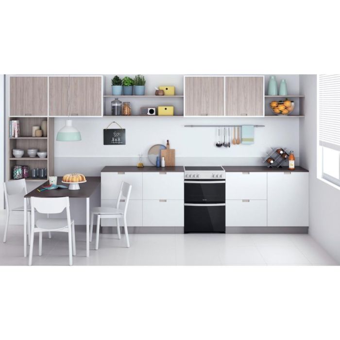 Indesit ID67V9KMW/UK Double Cooker - White