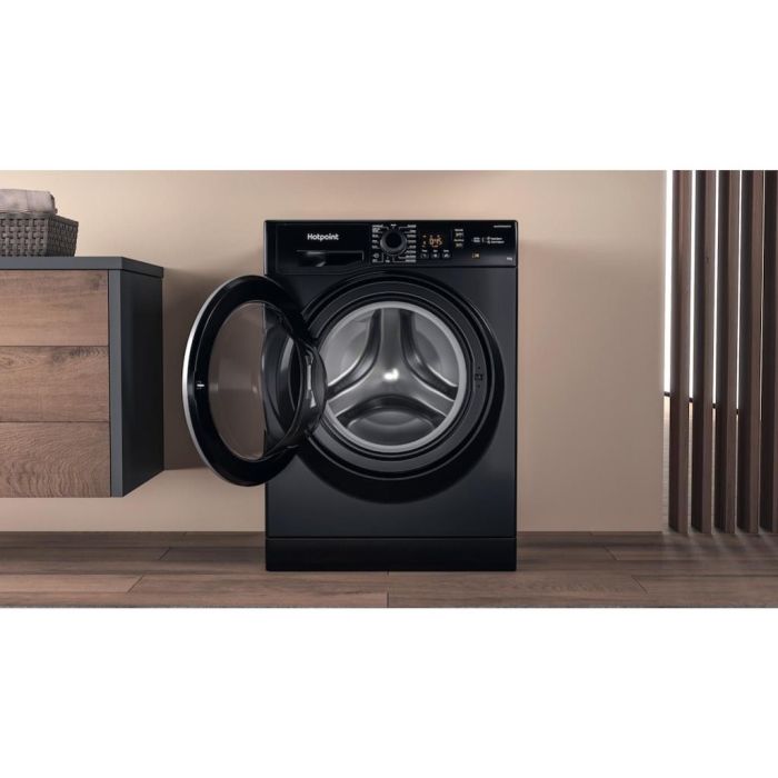 Hotpoint NSWM 1046 BS UK Anti-Stain 10kg 1400rpm Washing Machine - Black