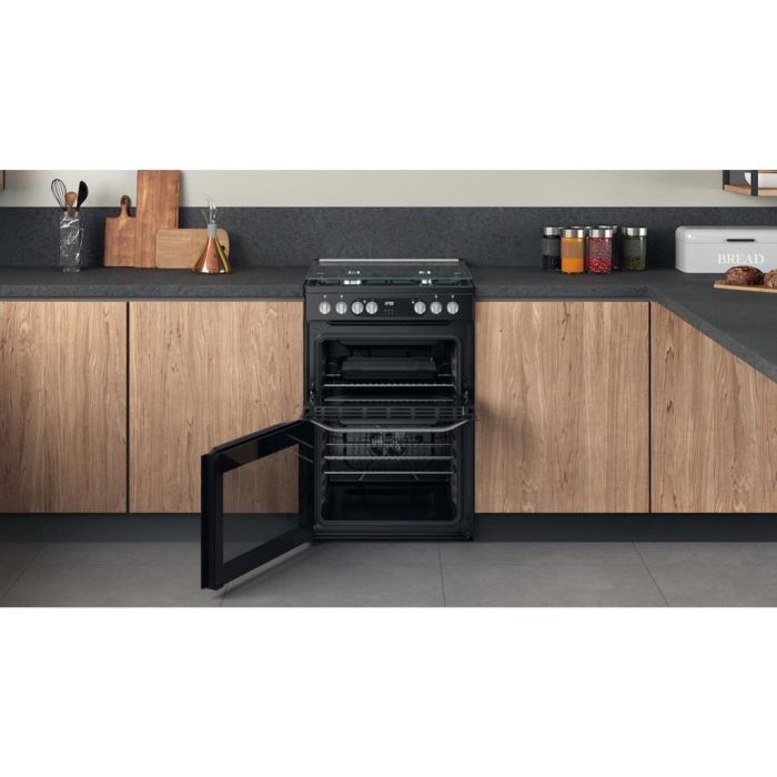 Hotpoint HDM67G9C2CB/UK Double Cooker - Black