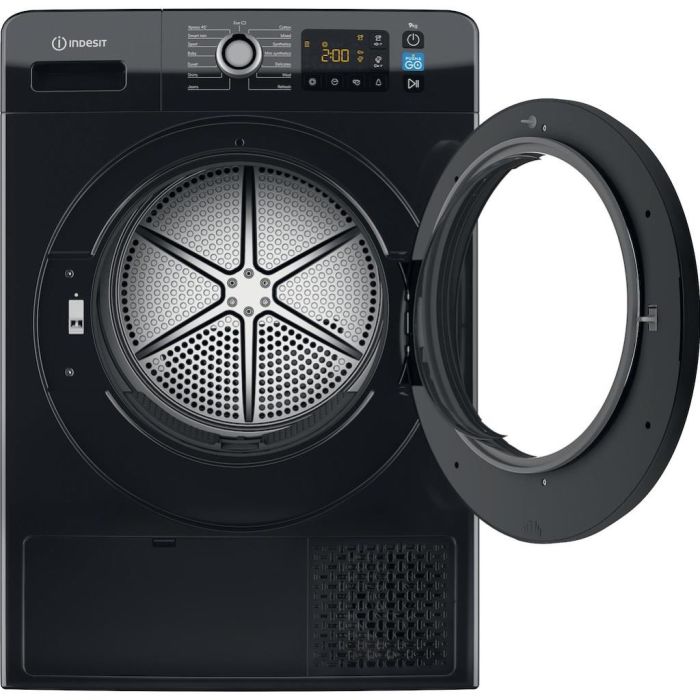 Indesit YT M11 92B X UK 9kg Freestanding Heat Pump Tumble Dryer - Black