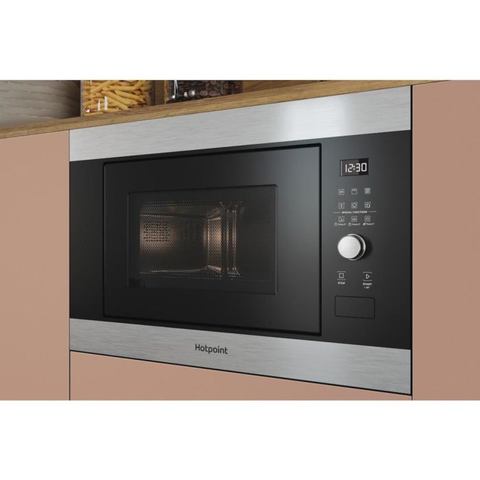 Hotpoint MF25G IX H Built-In Compact Microwave Oven - Inox
